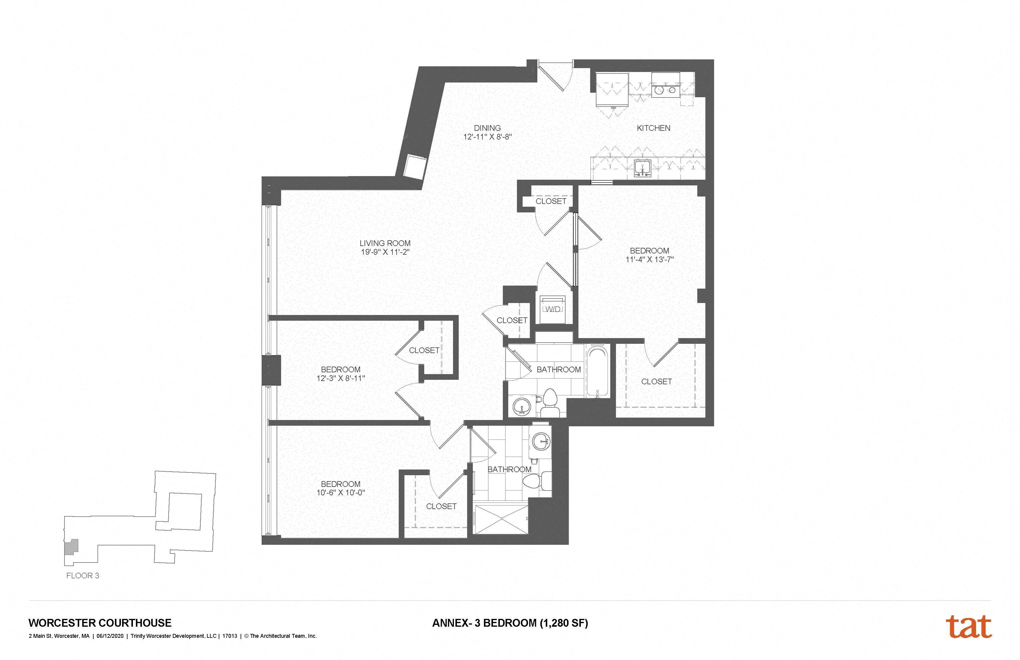 Floor Plans Apartments In Worcester, MA Courthouse Lofts